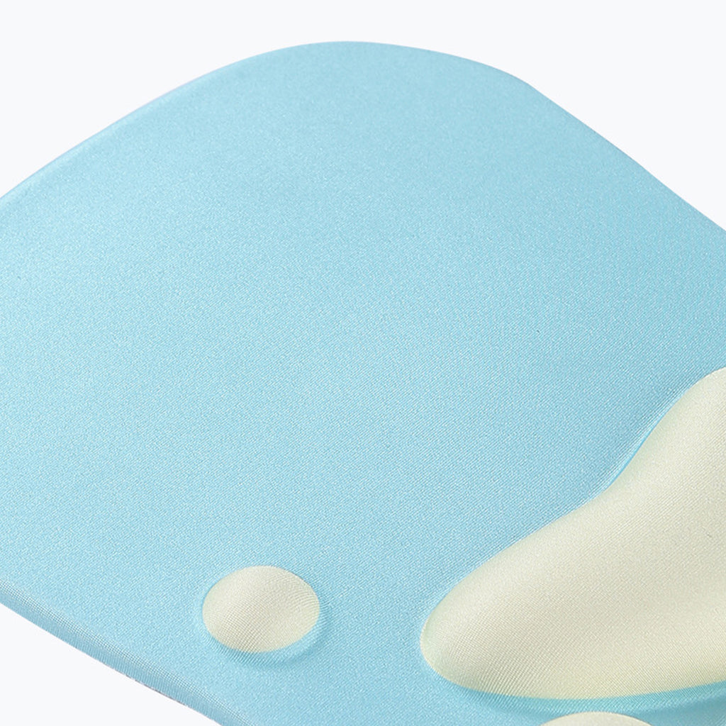 Anna-Kaci Soft Cloth Surface Mouse Pad with Cushioned Wrist Support and Non Slip Base