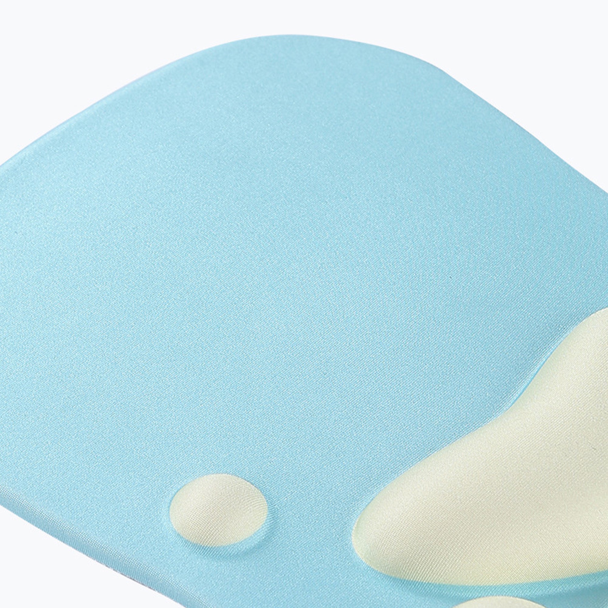 Anna-Kaci Soft Cloth Surface Mouse Pad with Cushioned Wrist Support and Non Slip Base