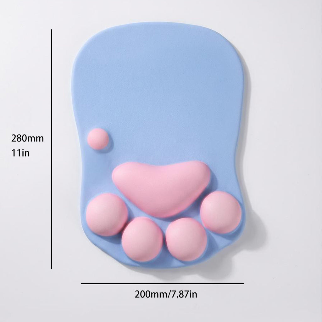 Anna-Kaci Soft Cloth Surface Mouse Pad with Cushioned Wrist Support and Non Slip Base