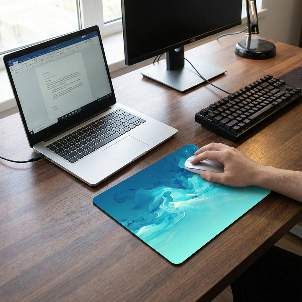 Anna-Kaci Fabric Surface Mouse Pad with Non Slip Base Smooth Tracking Desk Accessory