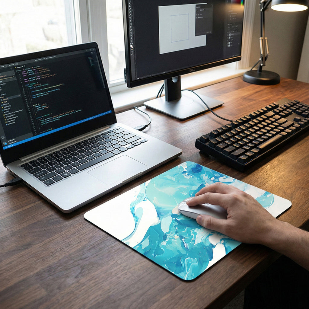 Anna-Kaci Fabric Surface Mouse Pad with Non Slip Base Smooth Tracking Desk Accessory