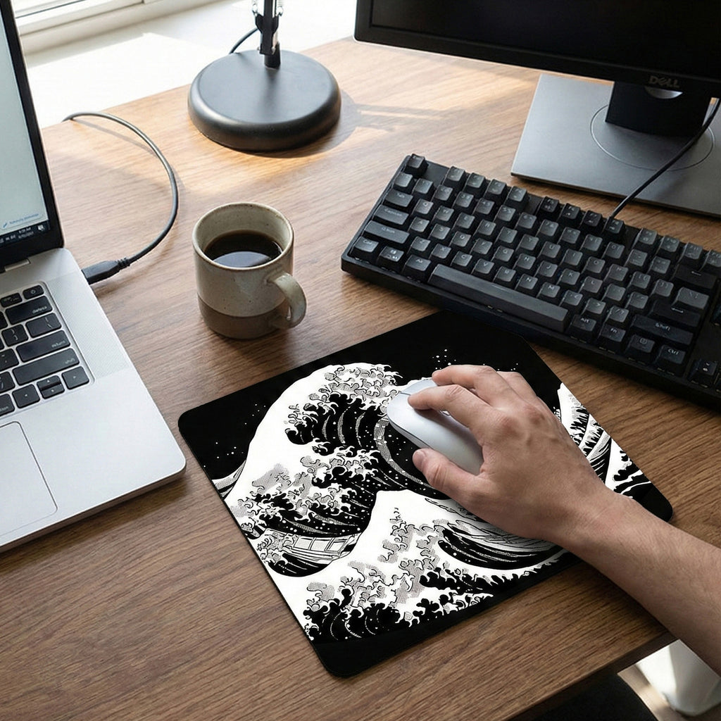 Anna-Kaci Mouse Pad with Anti Slip Base High Precision Tracking for Office Work Gaming and Home Desks
