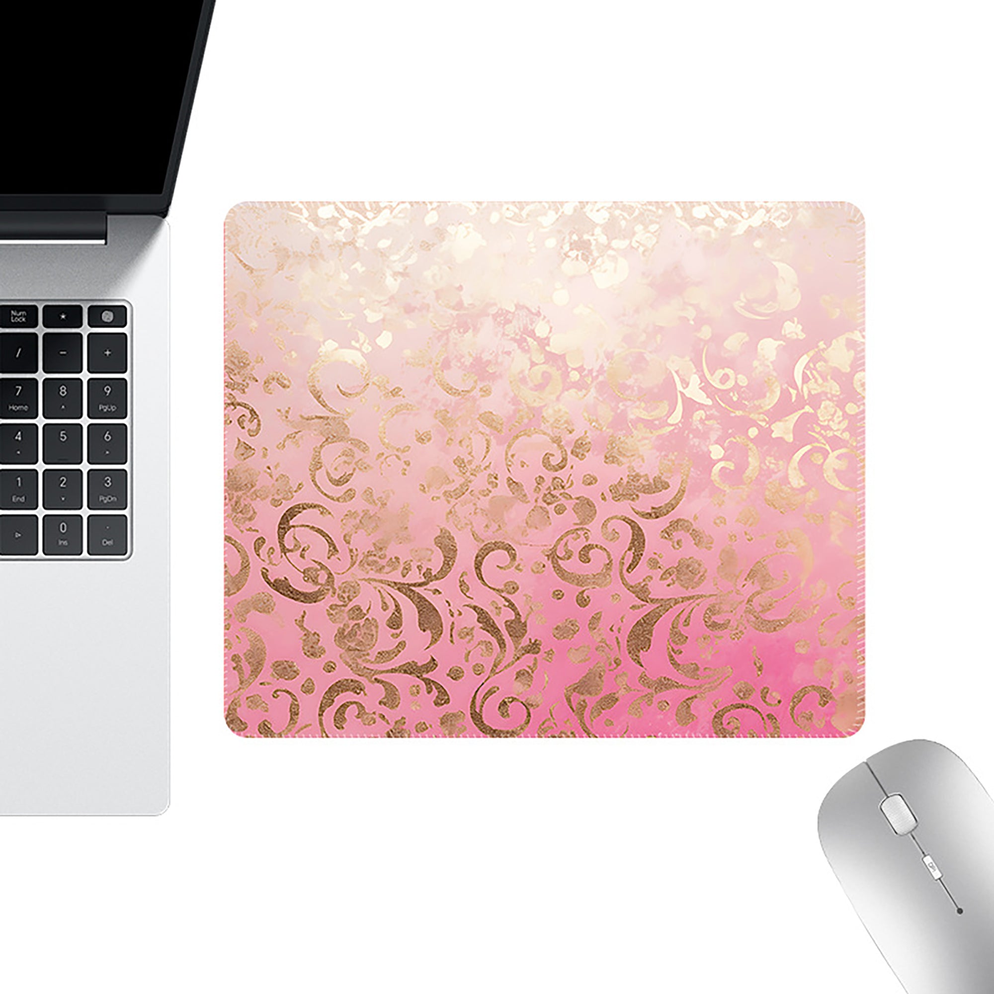 Anna-Kaci Mouse Pad with Non Slip Rubber Base and Decorative Botanical Design