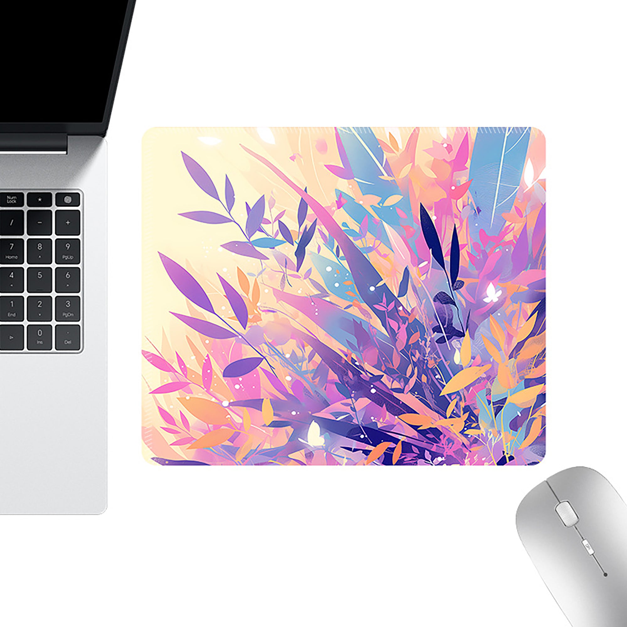 Anna-Kaci Mouse Pad with Non Slip Rubber Base and Decorative Botanical Design