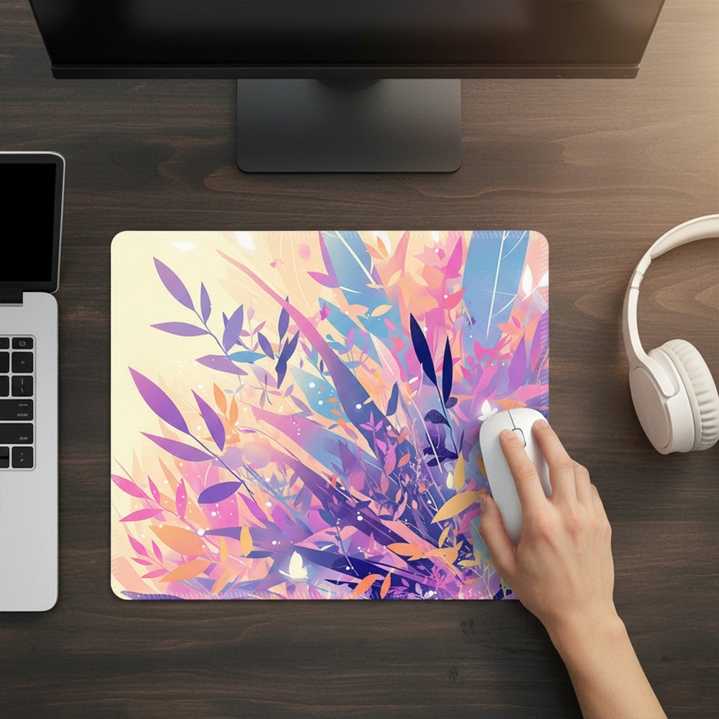 Anna-Kaci Mouse Pad with Non Slip Rubber Base and Decorative Botanical Design