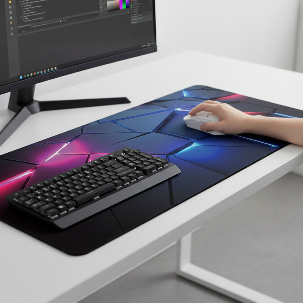 Anna-Kaci Extended Gaming Mouse Pad with Smooth Tracking Surface Non Slip Rubber Base
