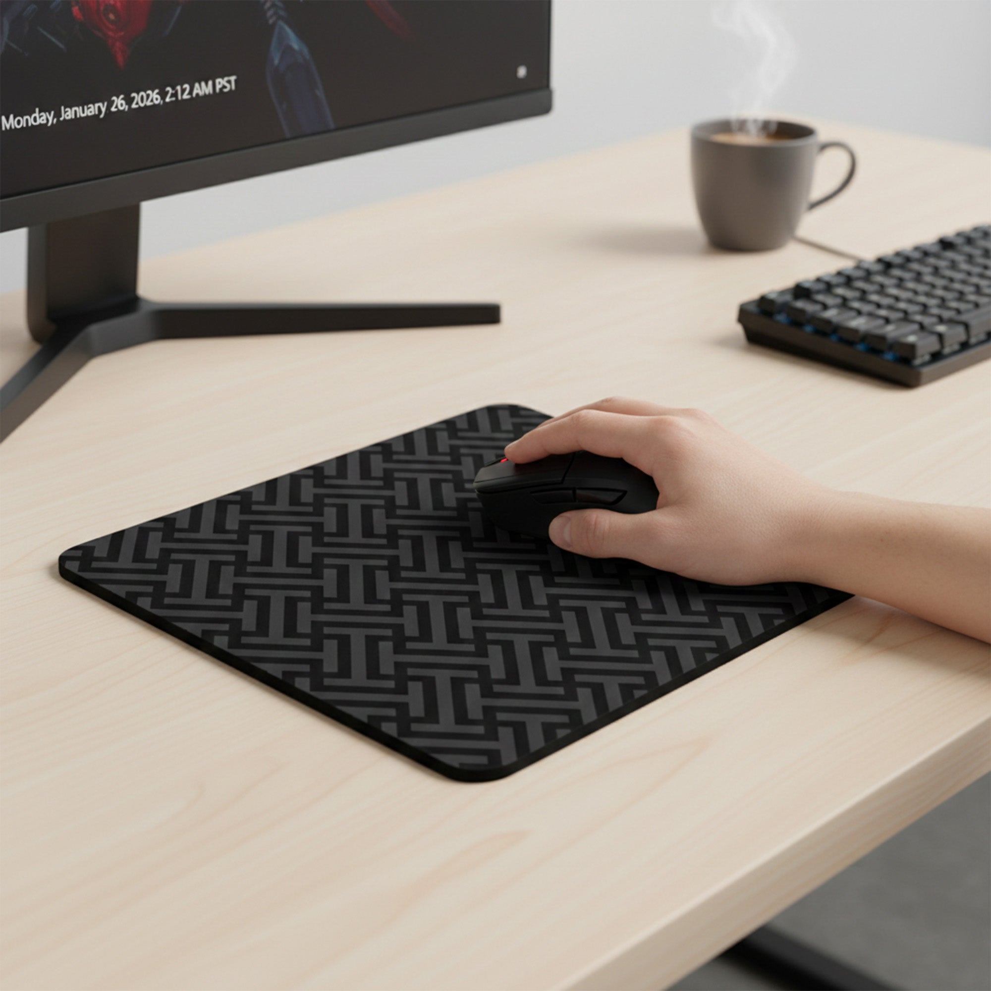 Anna-Kaci Office Work Gaming Mouse Pad with Non Slip Rubber Base
