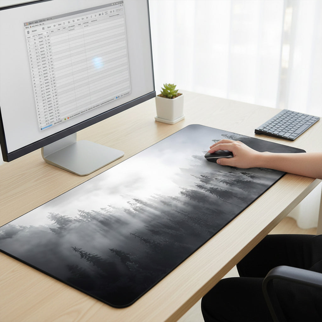 Anna-Kaci Extended Gaming Mouse Pad with Non Slip Rubber Base Stitched Edges and Smooth Precision Surface