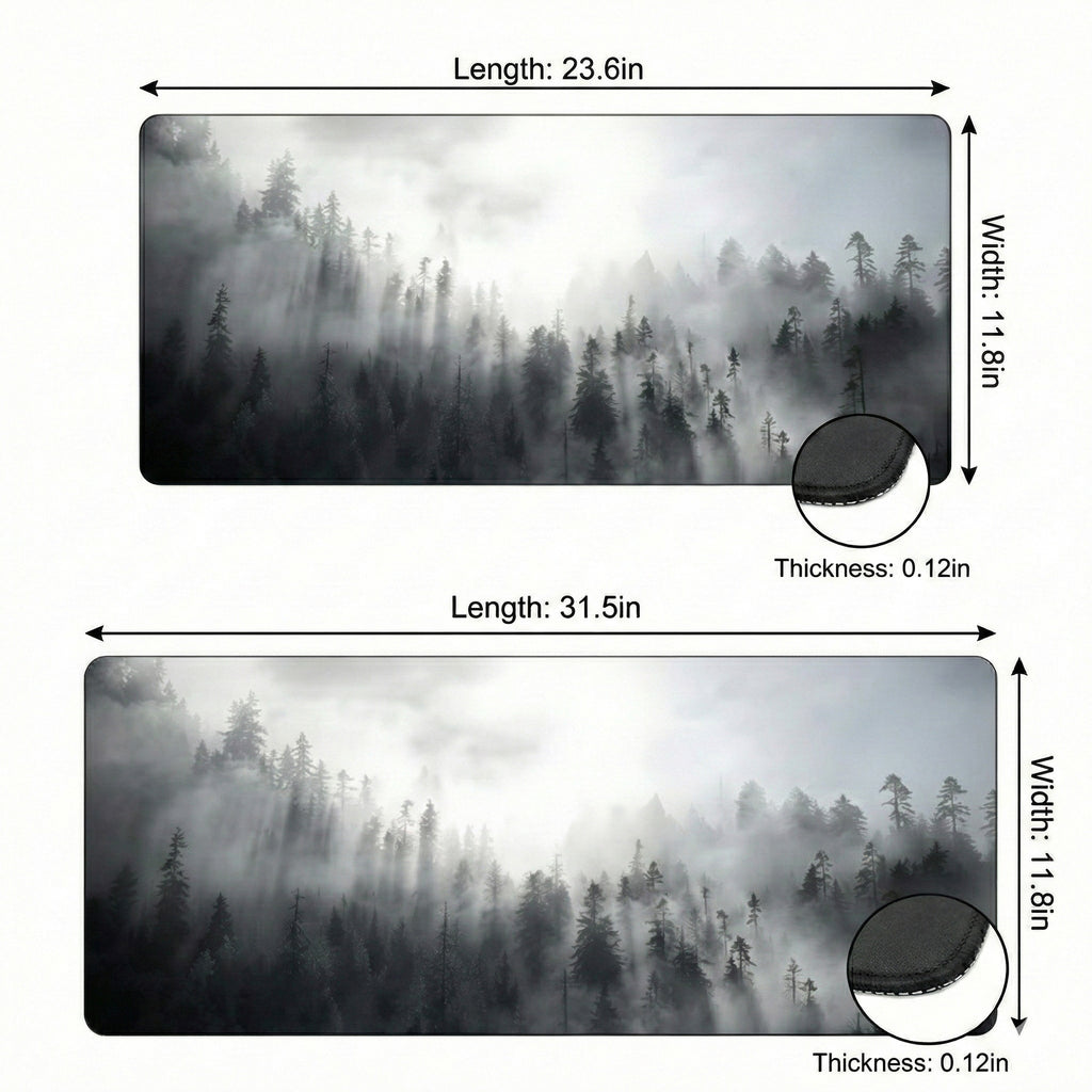 Anna-Kaci Extended Gaming Mouse Pad with Non Slip Rubber Base Stitched Edges and Smooth Precision Surface