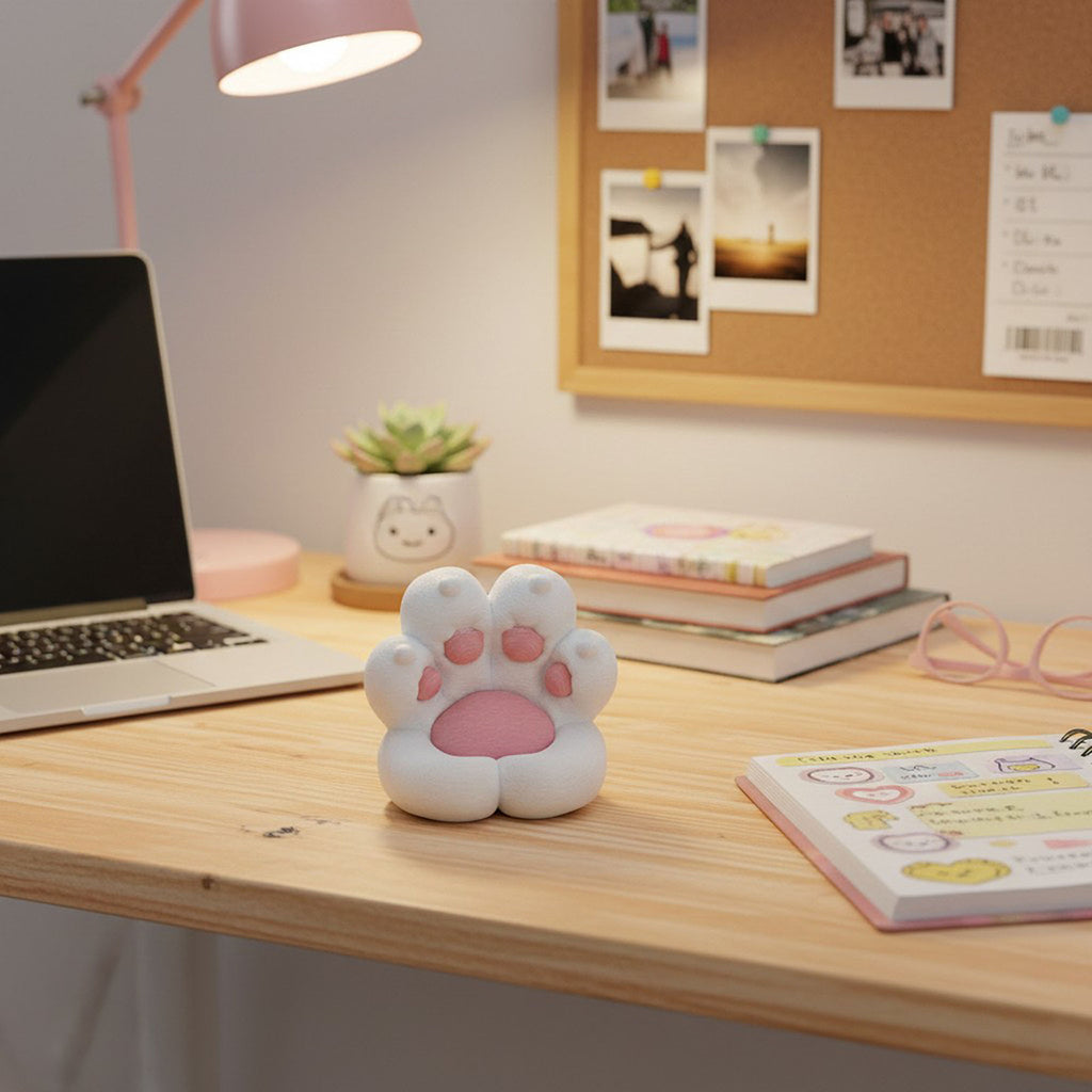Anna-Kaci Paw Shape Desk Toy Phone Stand Soft Squishy Decorative Desktop Accessory