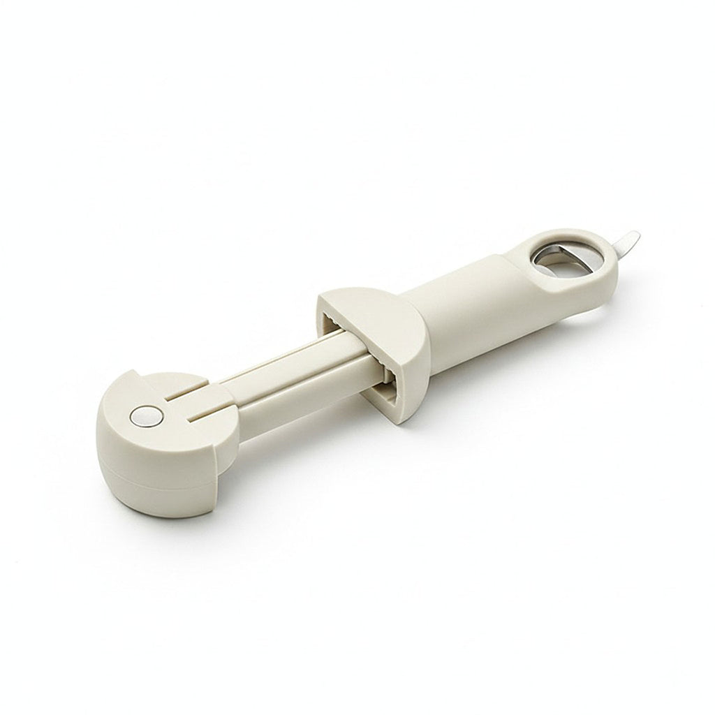 Anna-Kaci Adjustable Manual Jar Opener with Long Handle for Tight Lids and Sealed Jars