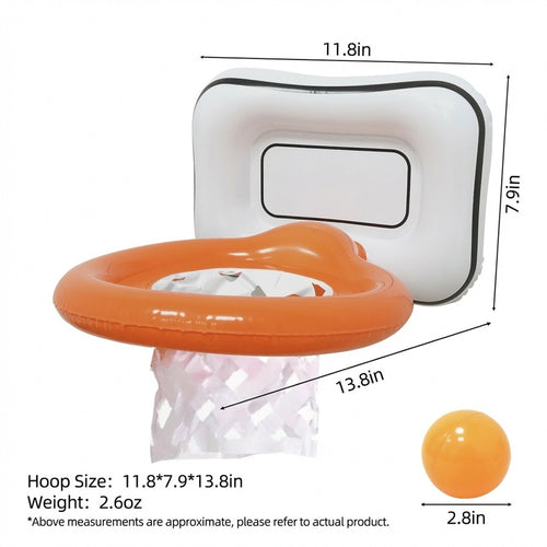 Anna-Kaci Inflatable Head Basketball Hoop Toss Game Kids Party Interactive Throw Game Family Fun Toy