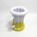 Anna-Kaci Inflatable Beer Mug Drink Cooler Ice Bucket Pool Party Beverage Cooler Floating Drink Holder