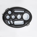 Anna-Kaci Inflatable Pool Floating Drink Holder with Ice Bucket Food Tray Cup Holders Party Serving Tray