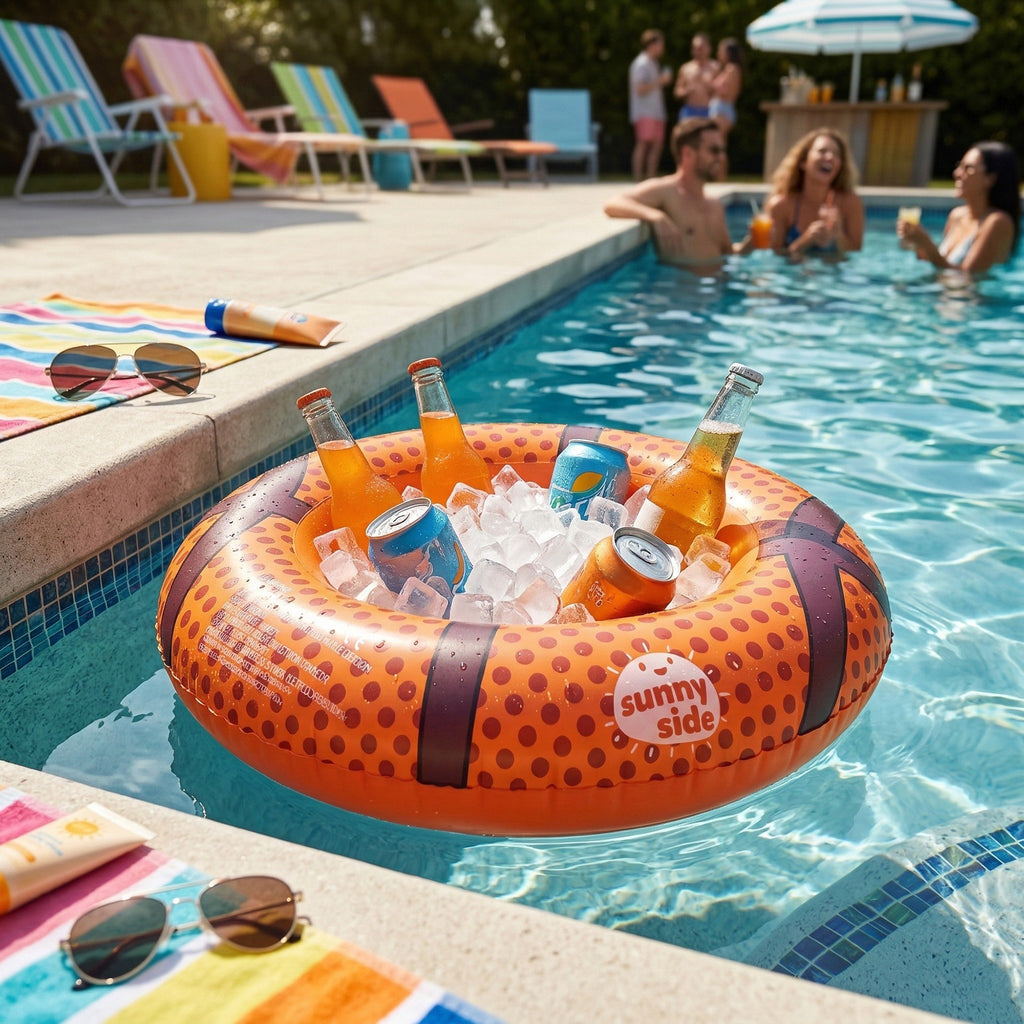Anna-Kaci Inflatable Ball Pool Ice Bucket Floating Drink Cooler Beverage Holder Party Drink Tub