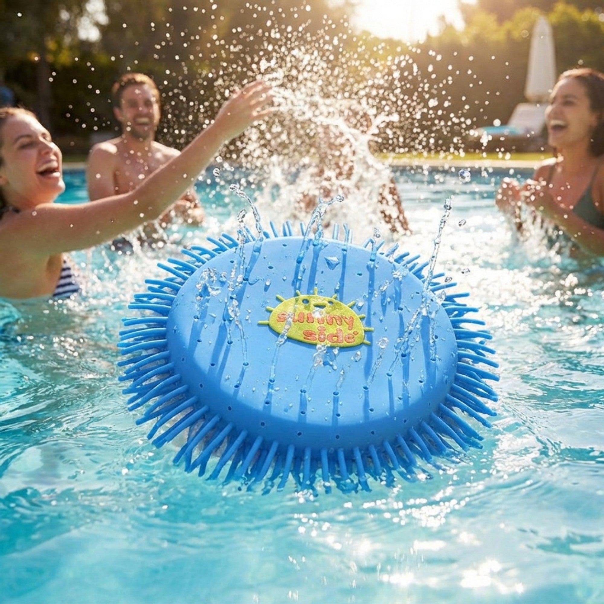 Anna-Kaci Water Splash Frisbee Disc Pool Toy Floating Splash Disc Outdoor Water Game for Kids and Adults