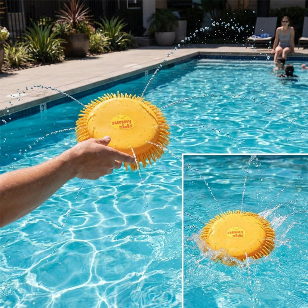 Anna-Kaci Water Splash Frisbee Disc Pool Toy Floating Splash Disc Outdoor Water Game for Kids and Adults