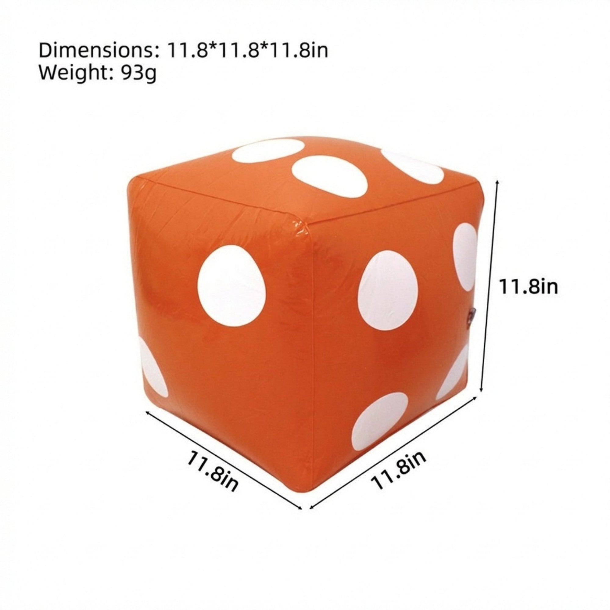 Anna-Kaci Inflatable Giant Dice Pool Toy Floating Dice Game Ball for Pool Parties and Water Games