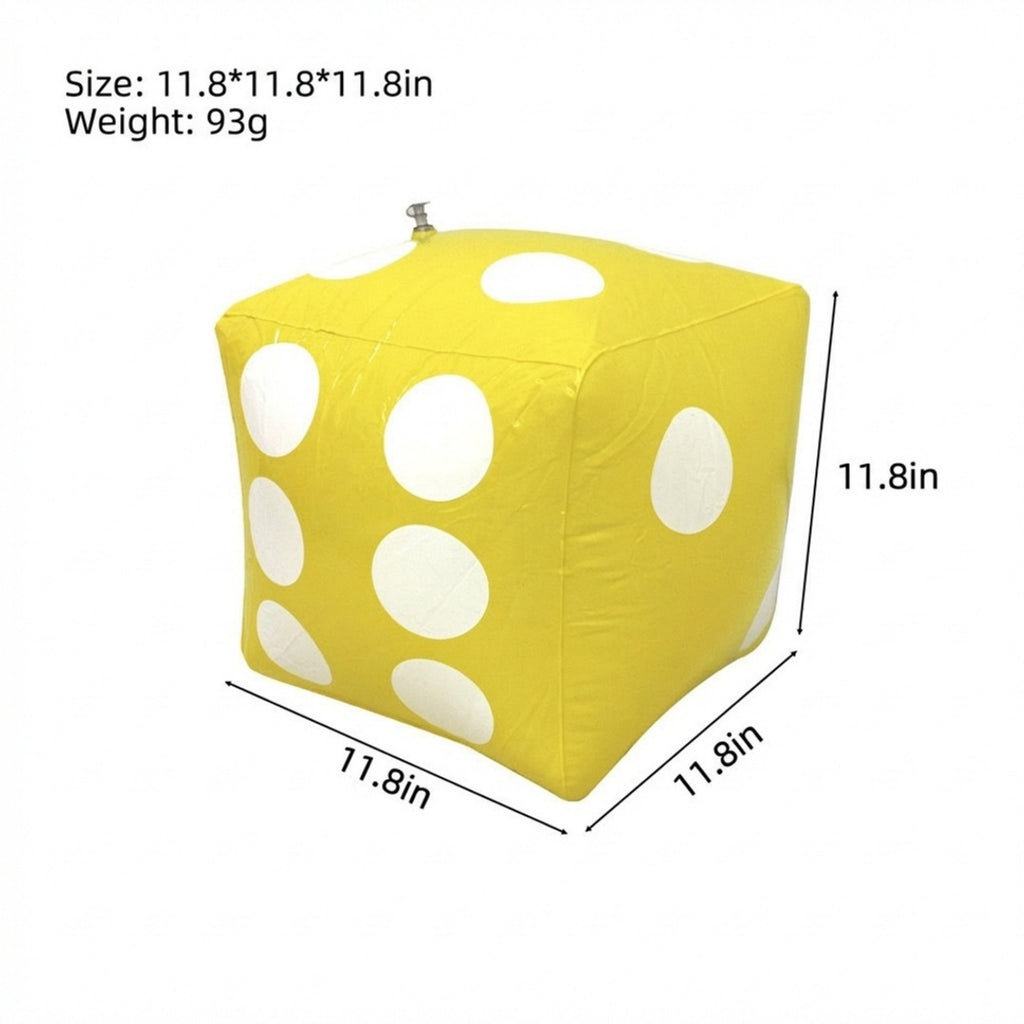 Anna-Kaci Inflatable Giant Dice Pool Toy Floating Dice Game Ball for Pool Parties and Water Games