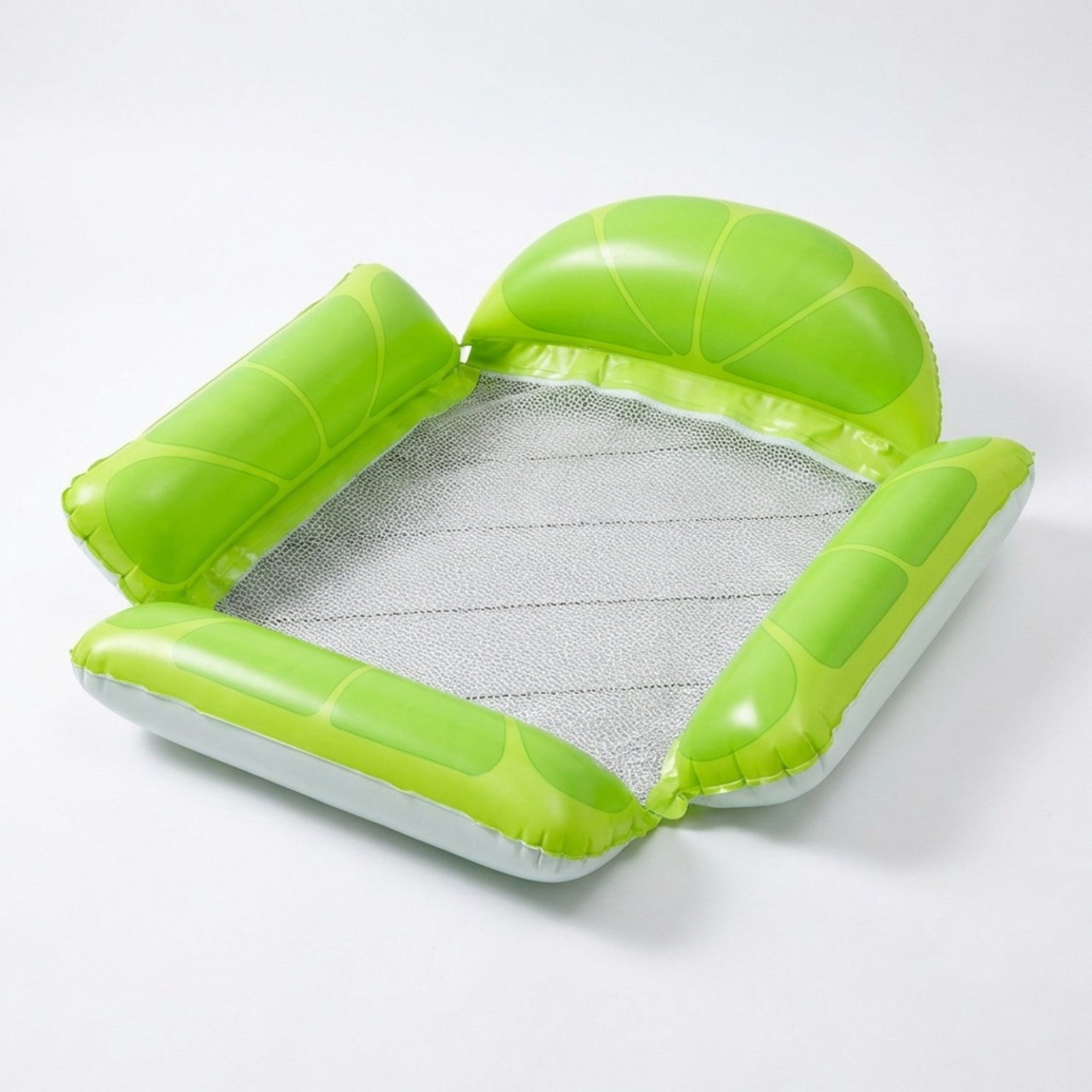 Anna-Kaci Inflatable Pool Hammock Float with Mesh Center and Pillow Headrest Floating Lounge