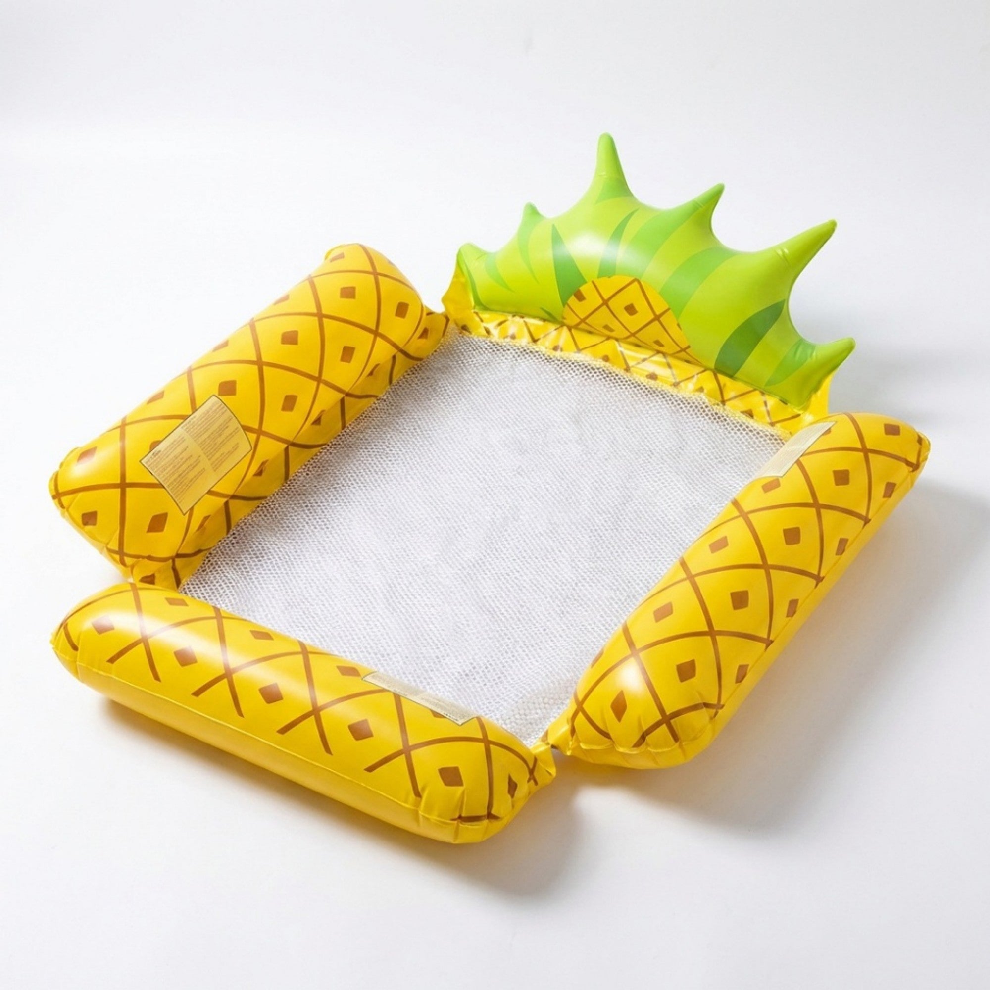 Anna-Kaci Inflatable Pool Hammock Float with Mesh Center and Pillow Headrest Floating Lounge