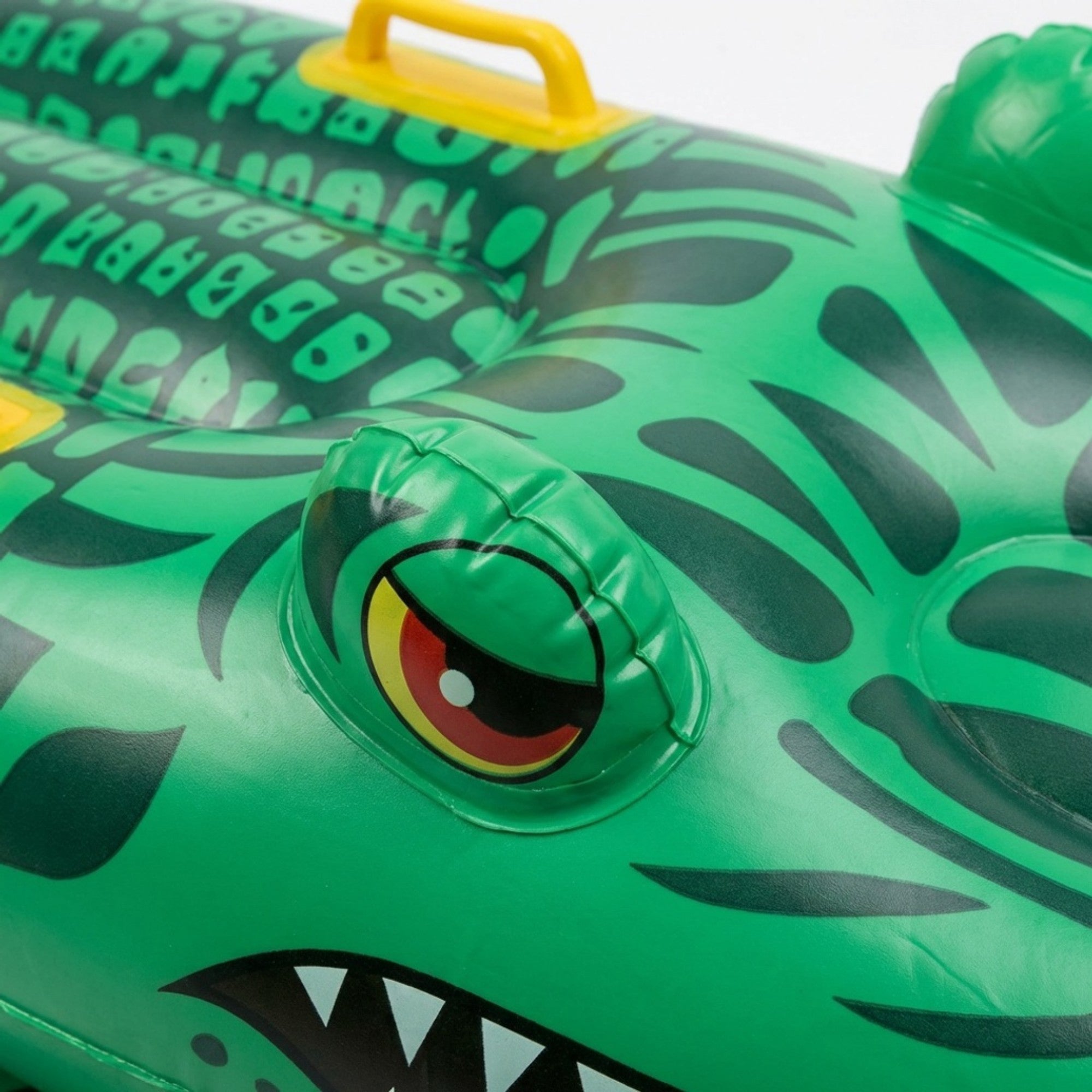 Anna-Kaci Inflatable Alligator Pool Float Ride On Crocodile Water Toy with Handles for Kids