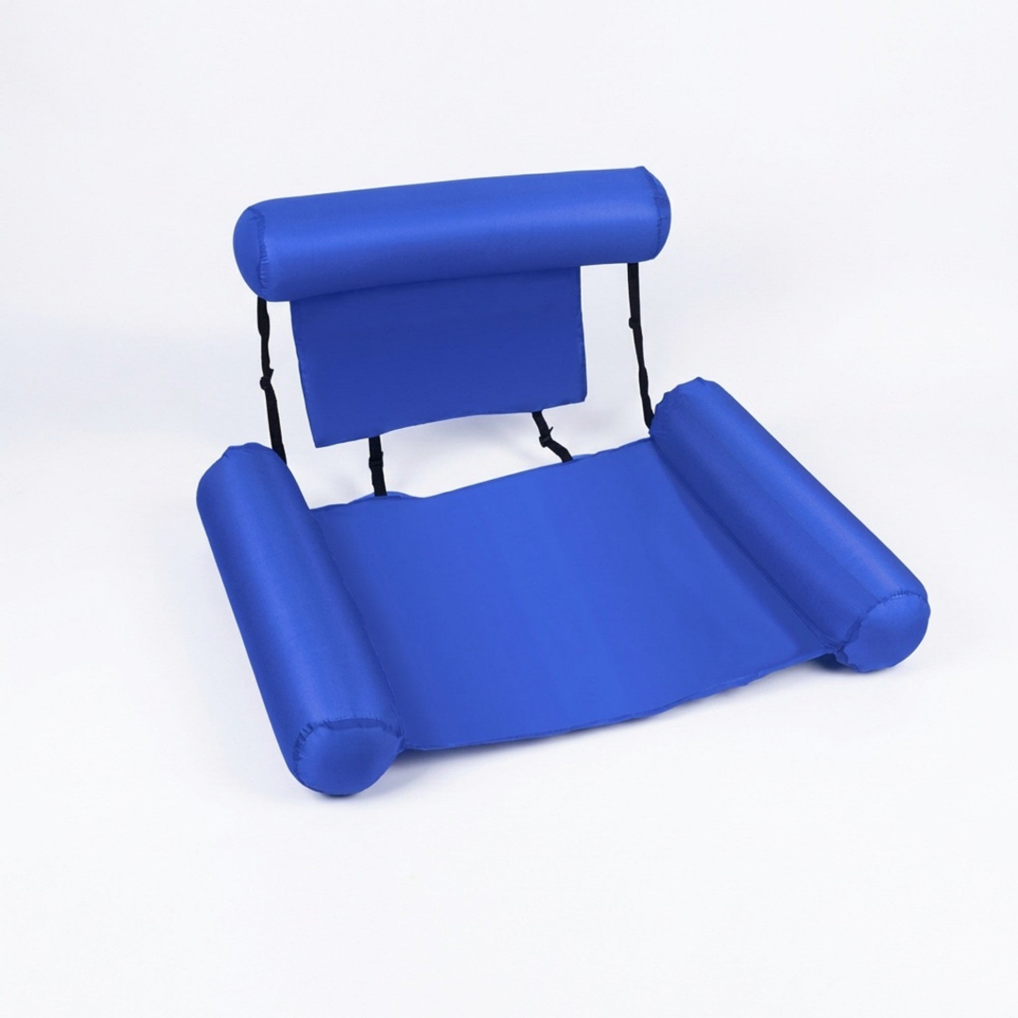 Anna-Kaci Inflatable Pool Lounge Chair Float with Adjustable Backrest and Arm Supports