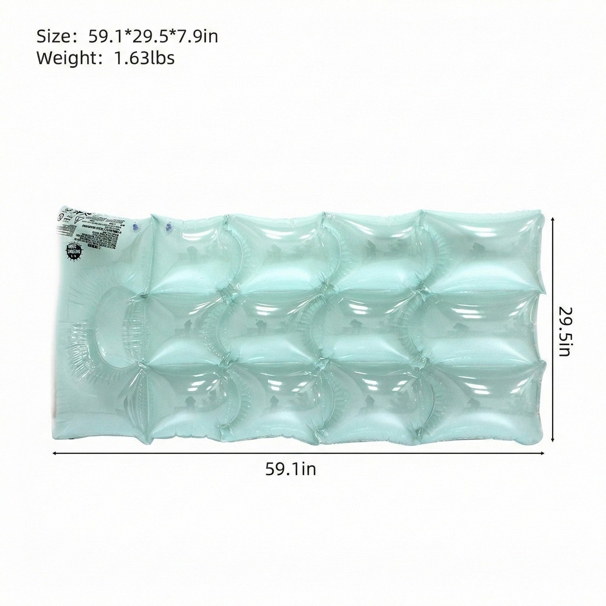 Anna-Kaci Inflatable Pool Float Lounger Water Raft Mat for Swimming Pool Beach and Lake