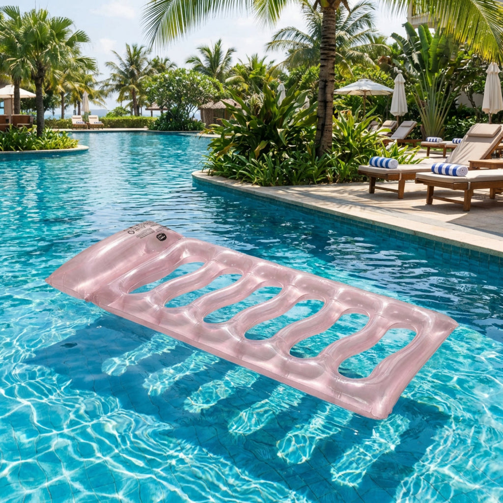 Anna-Kaci Inflatable Pool Float Lounger Water Raft Mat for Swimming Pool Beach and Lake