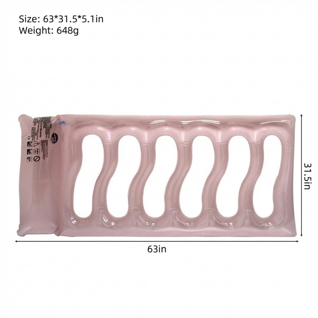 Anna-Kaci Inflatable Pool Float Lounger Water Raft Mat for Swimming Pool Beach and Lake