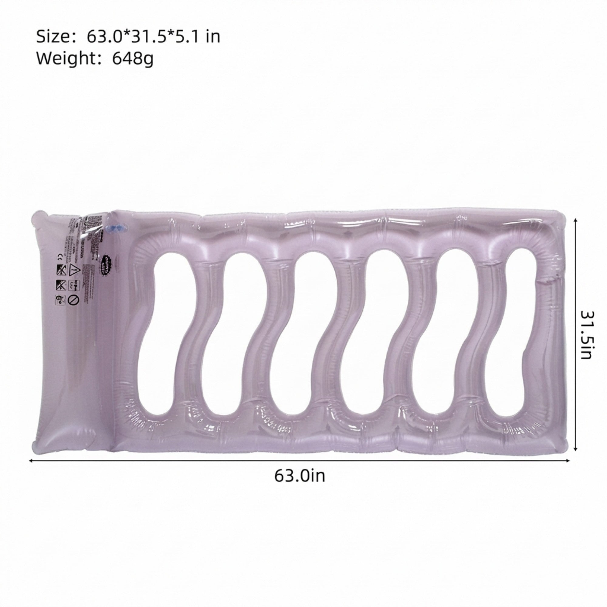 Anna-Kaci Inflatable Pool Float Lounger Water Raft Mat for Swimming Pool Beach and Lake