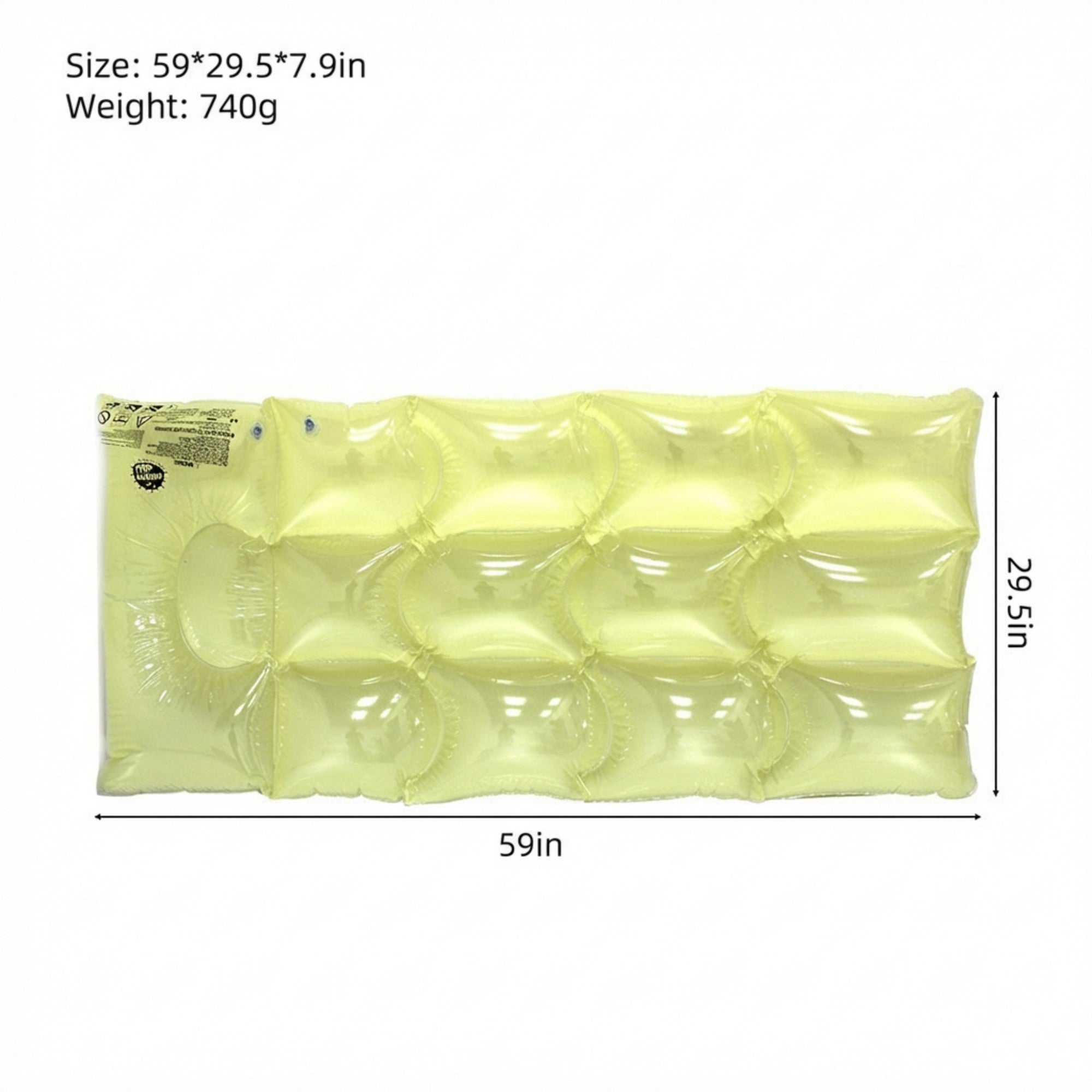 Anna-Kaci Inflatable Pool Float Lounger Water Raft Mat for Swimming Pool Beach and Lake