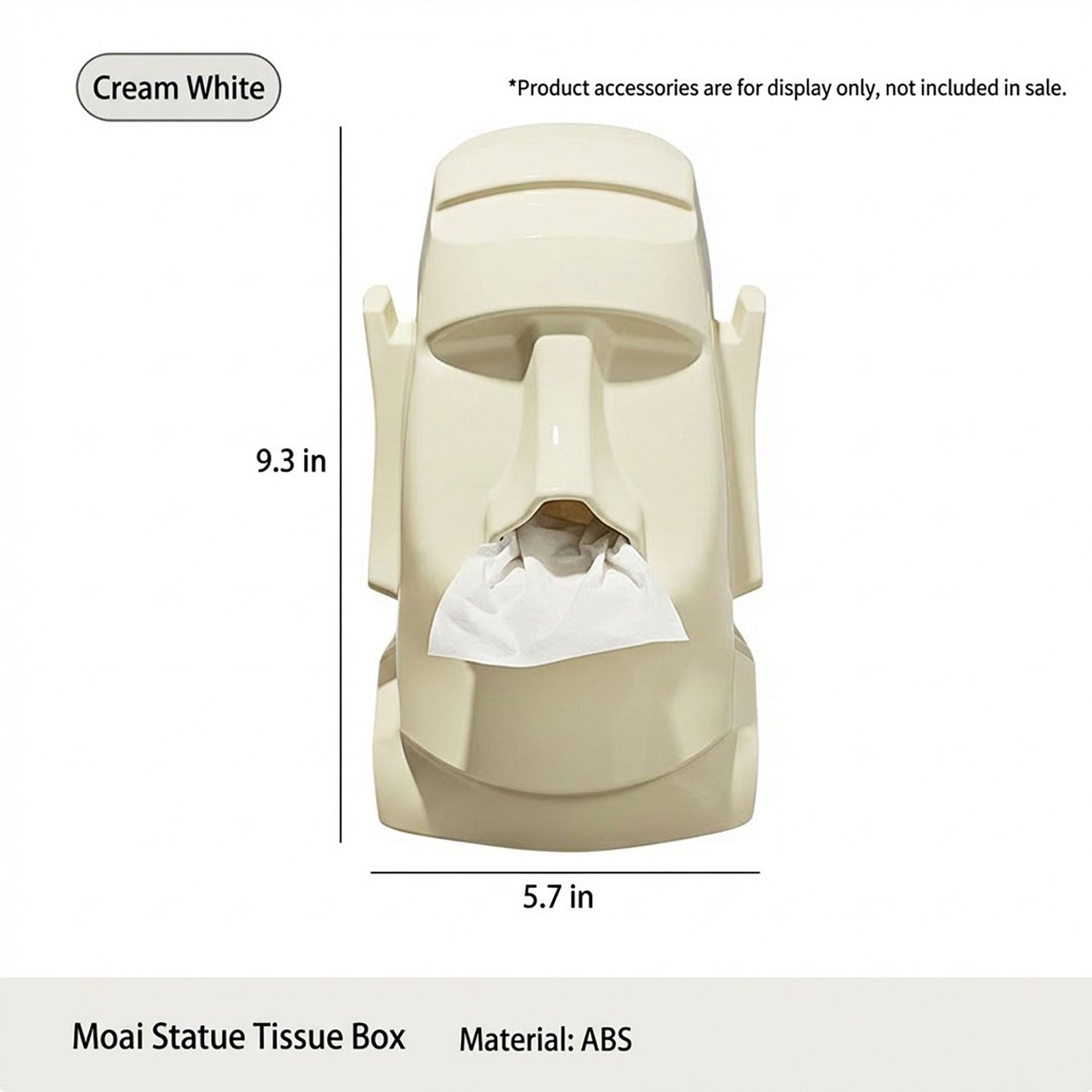 Anna-Kaci Modern Face Tissue Box Holder Decorative Desk and Home Accent