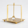 Anna-Kaci Modern Gold Metal Napkin Holder with Crystal Knob Decorative Tabletop Organizer