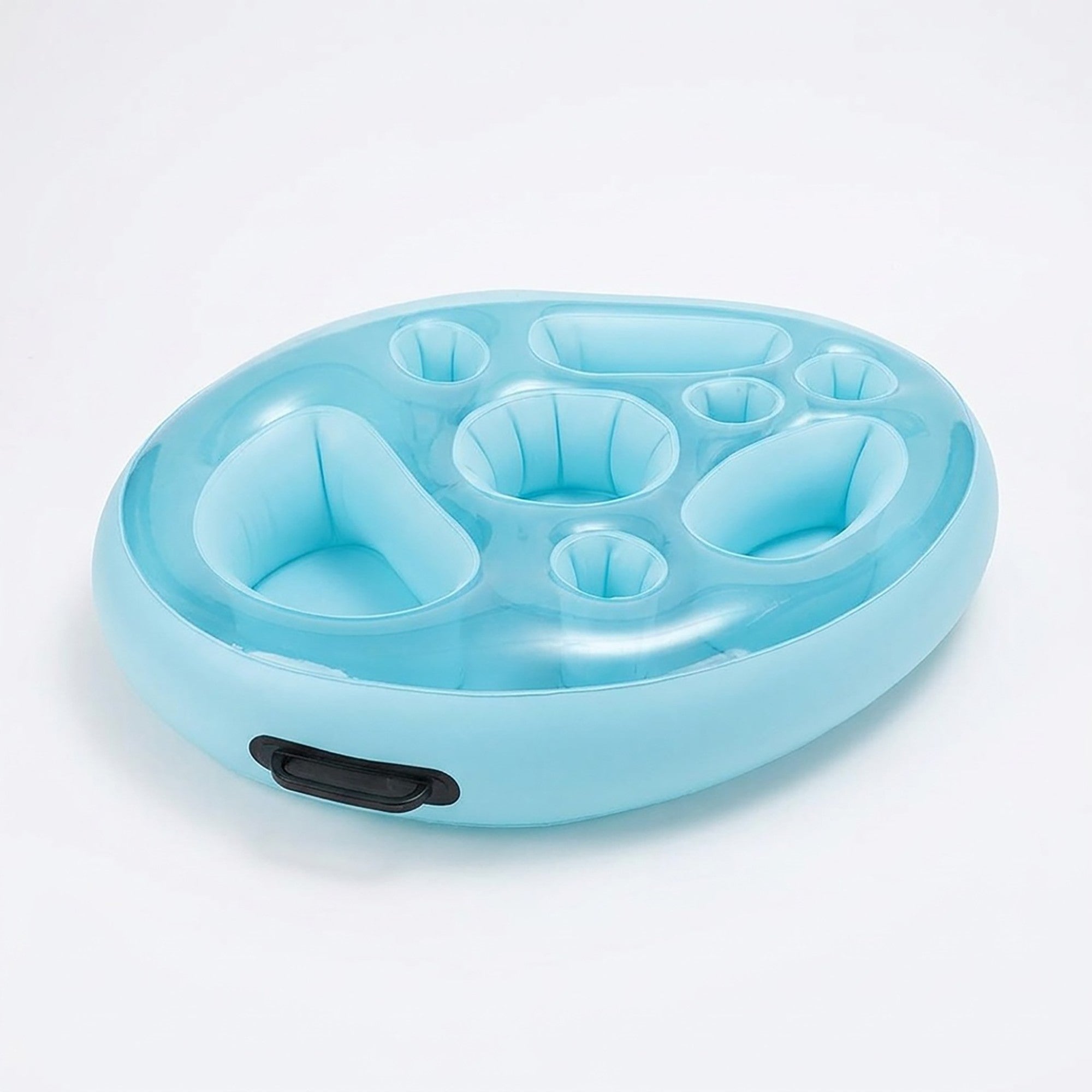 Anna-Kaci Inflatable Pool Drink Holder Floating Beverage Cooler Tray with Cup Holders for Summer Party