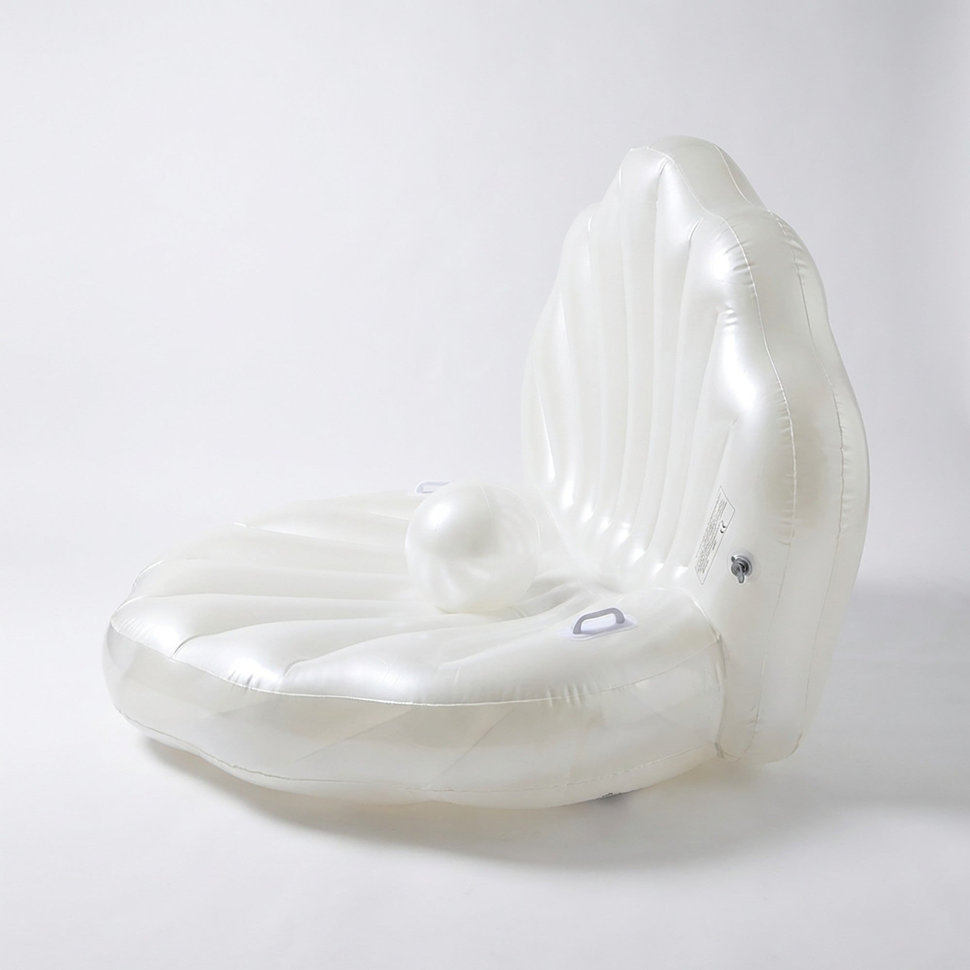 Anna-Kaci Summer Swimming Pool Inflatable Seashell Pool Float Lounge Chair Pearl Beach Pool Float Seat