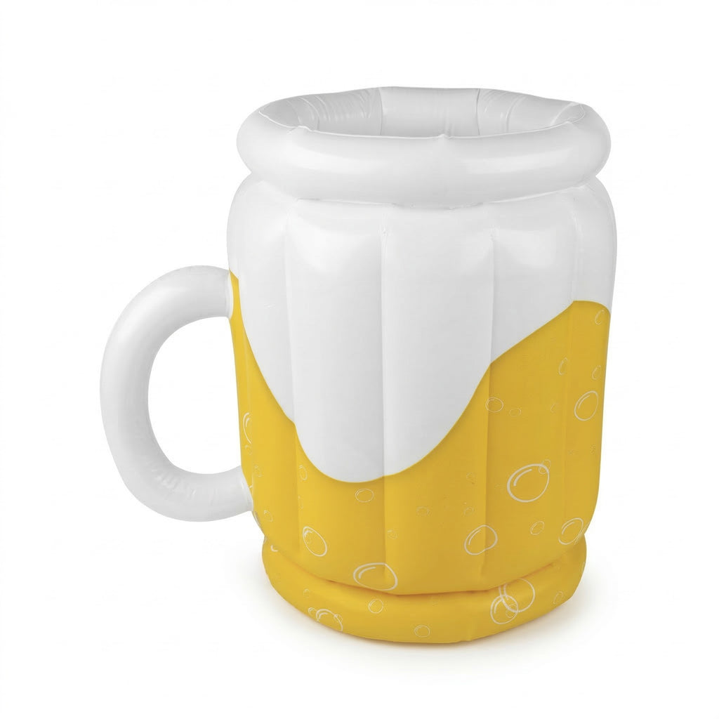 Anna-Kaci Inflatable Beer Mug Cooler with Ice Bucket Design Large Capacity PVC Drink Holder for Party Use