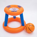Anna-Kaci Inflatable Pool Basketball Game Set Floating Hoop Water Toy Backyard Pool Games