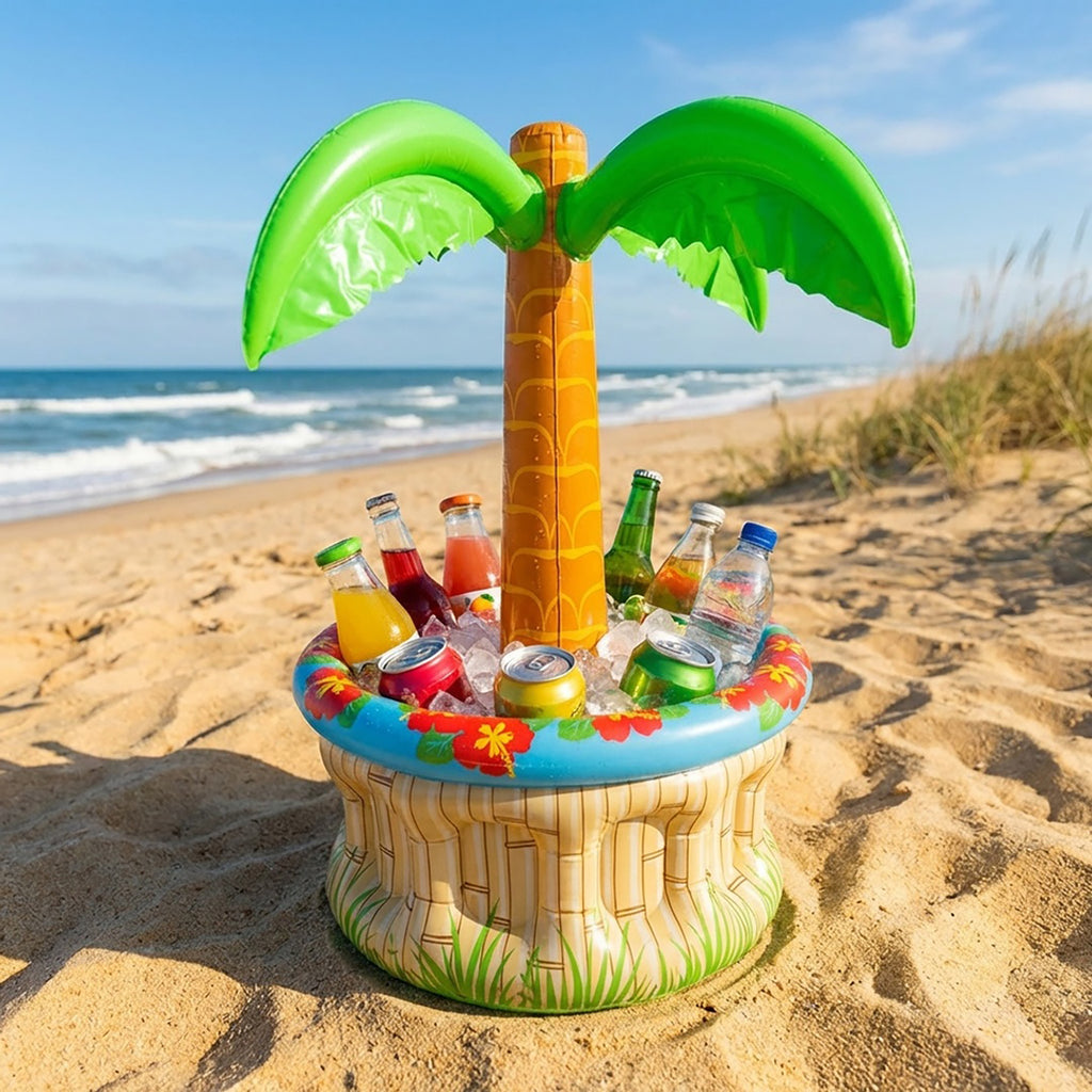 Anna-Kaci Inflatable Pool Floating Drink Cooler Party Beverage Holder for Pool Beach Lake