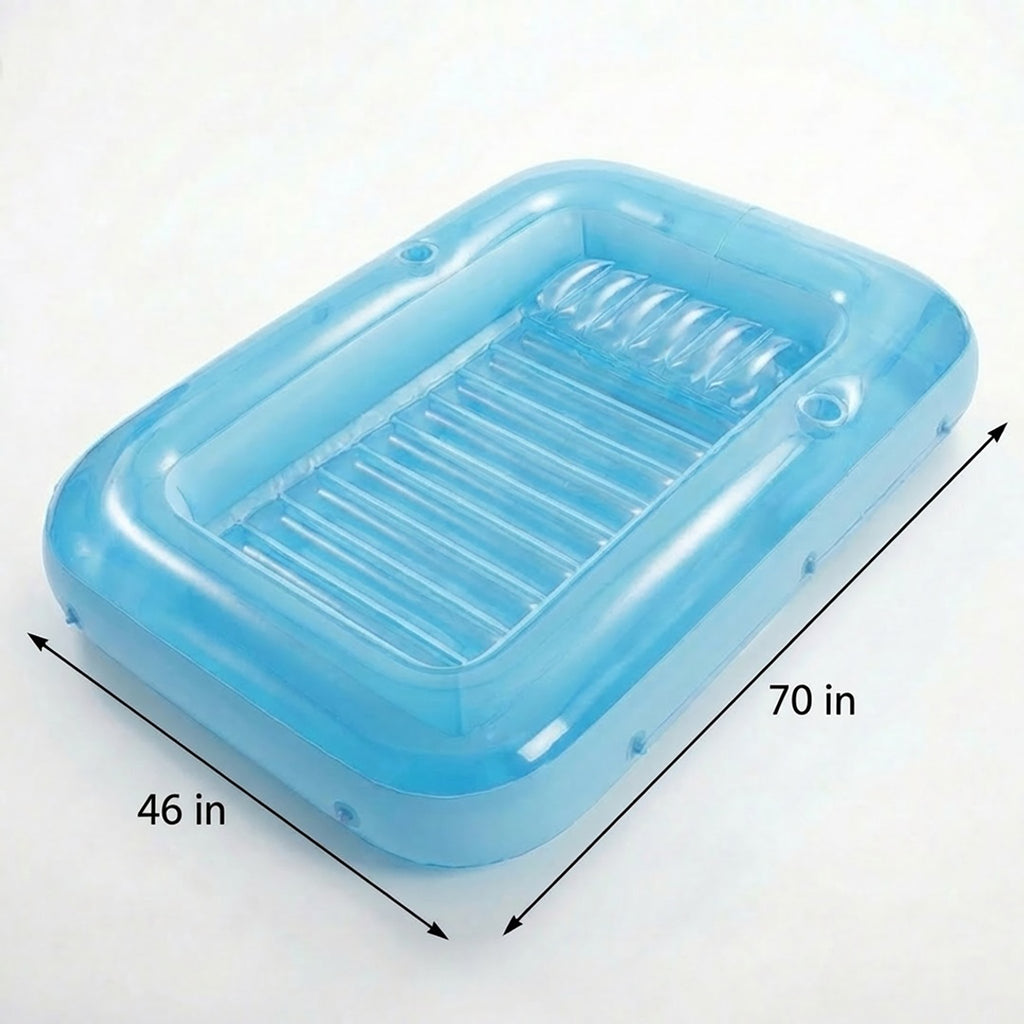 Anna-Kaci Inflatable Pool Float Lounger Portable Floating Lounge Mat for Pool Beach Backyard Summer Relaxation
