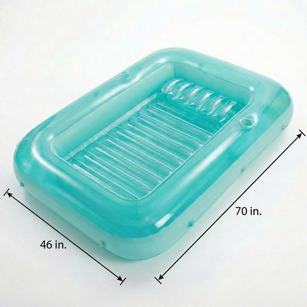 Anna-Kaci Inflatable Pool Float Lounger Portable Floating Lounge Mat for Pool Beach Backyard Summer Relaxation