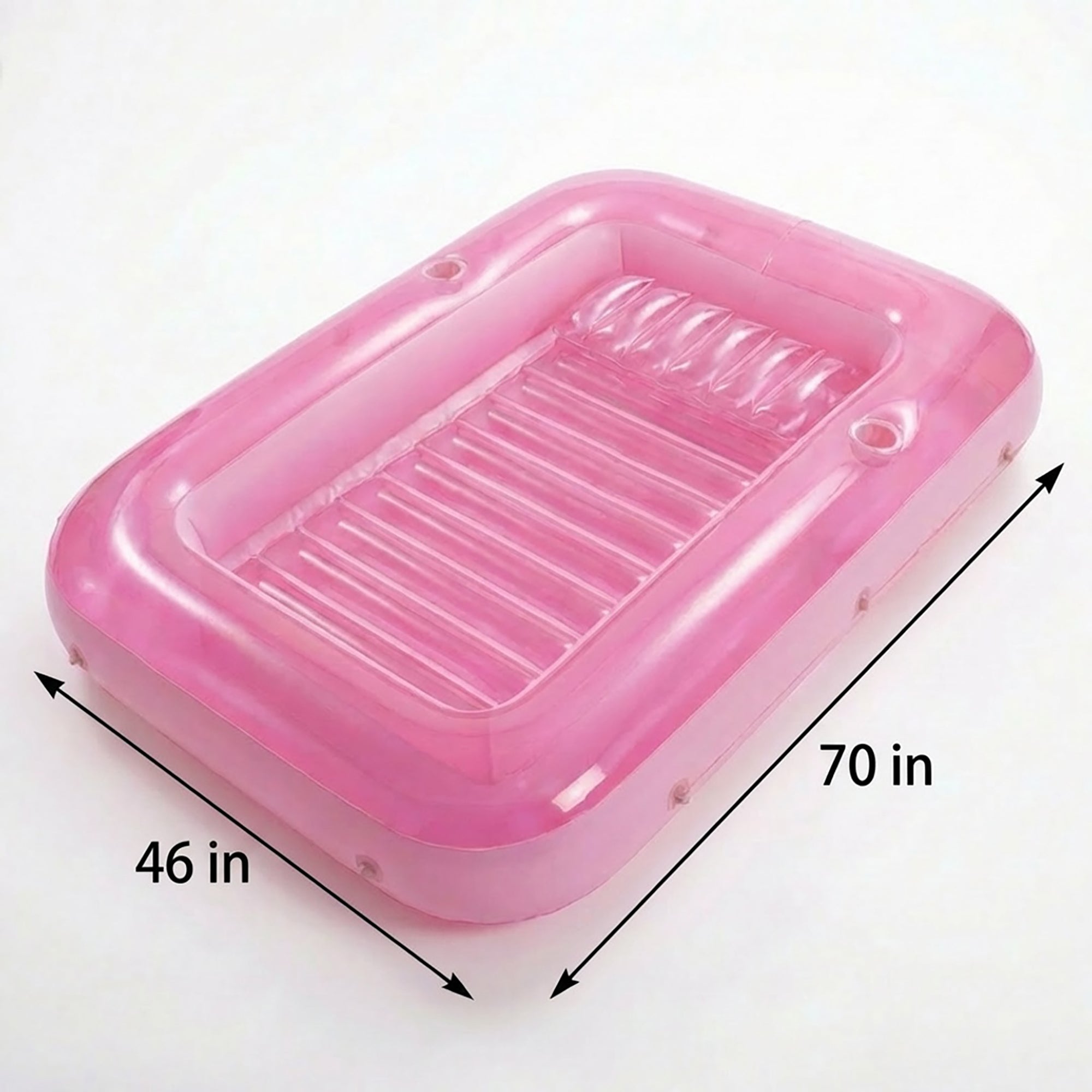 Anna-Kaci Inflatable Pool Float Lounger Portable Floating Lounge Mat for Pool Beach Backyard Summer Relaxation