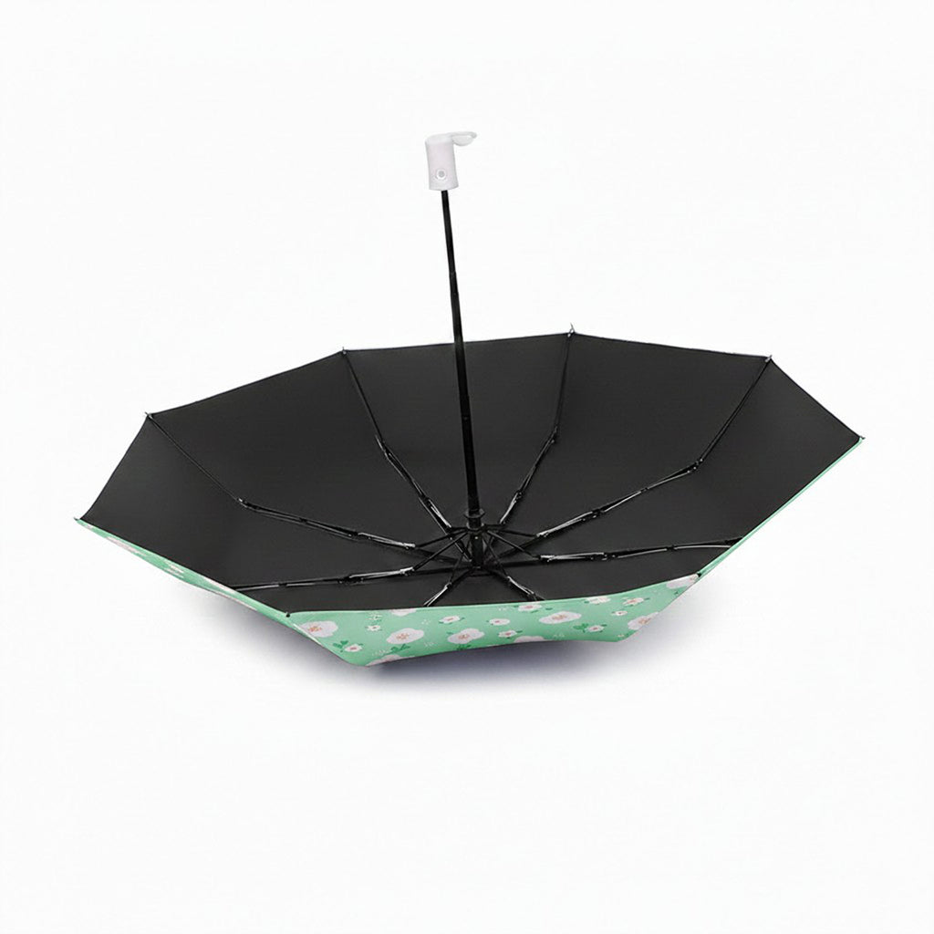 Anna-Kaci Floral Print Automatic Open Umbrella with Compact Foldable Design