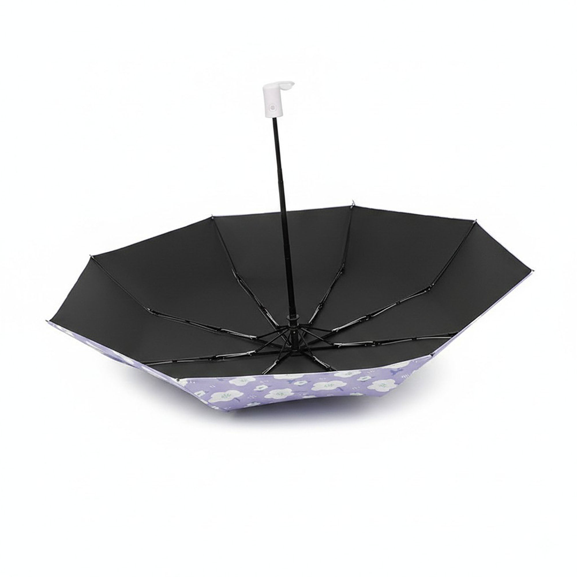 Anna-Kaci Floral Print Automatic Open Umbrella with Compact Foldable Design
