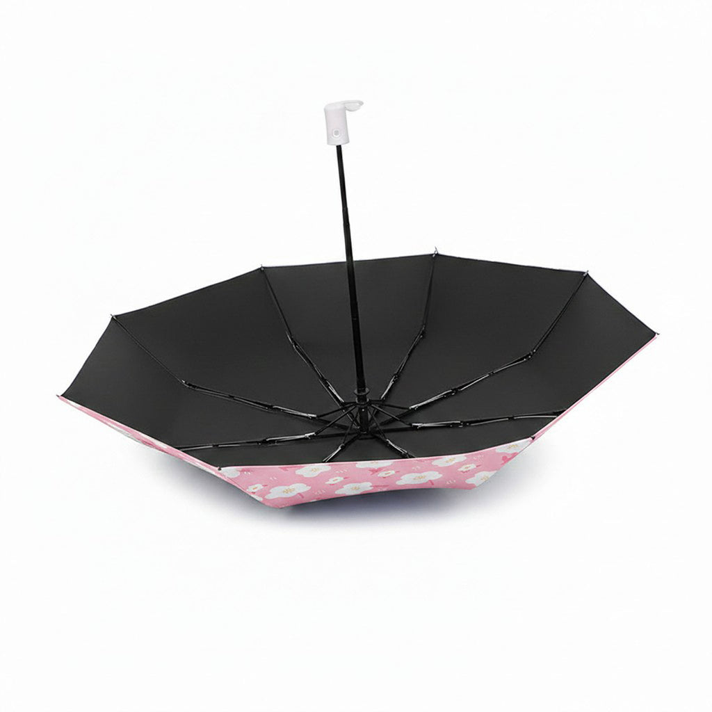 Anna-Kaci Floral Print Automatic Open Umbrella with Compact Foldable Design