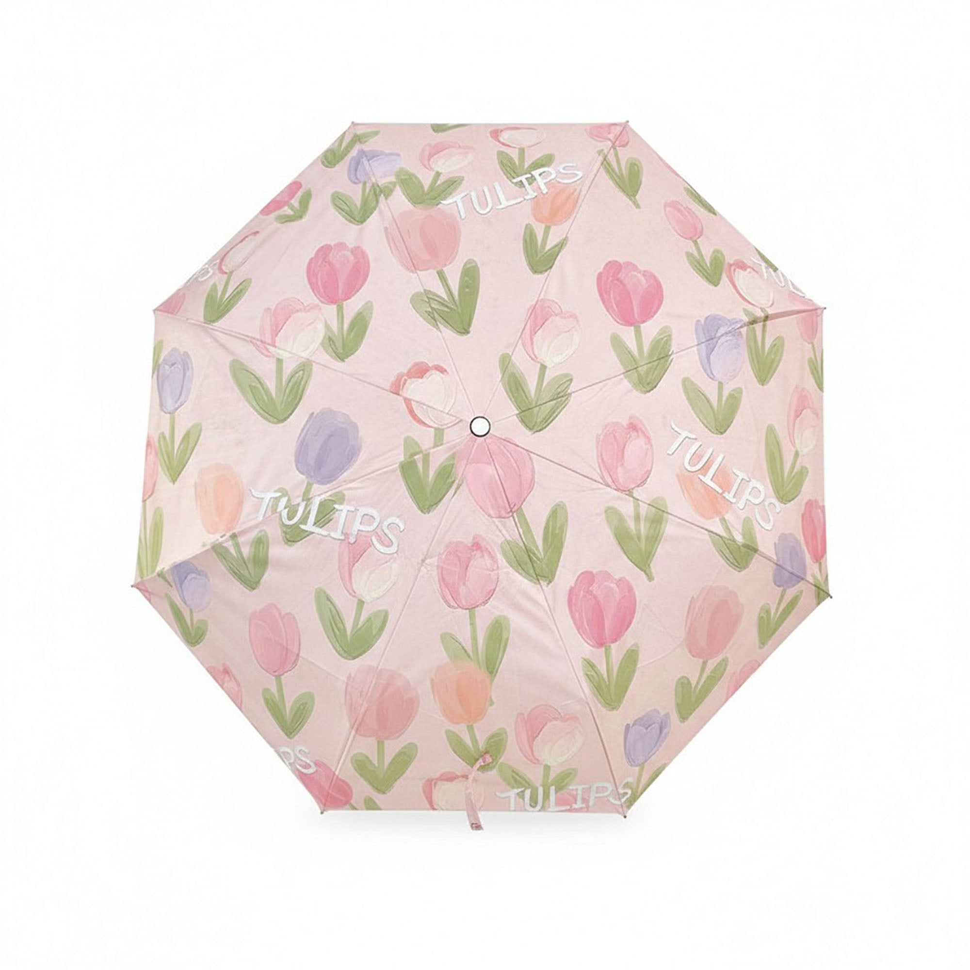 Anna-Kaci Tulip Floral Print Compact Foldable Umbrella