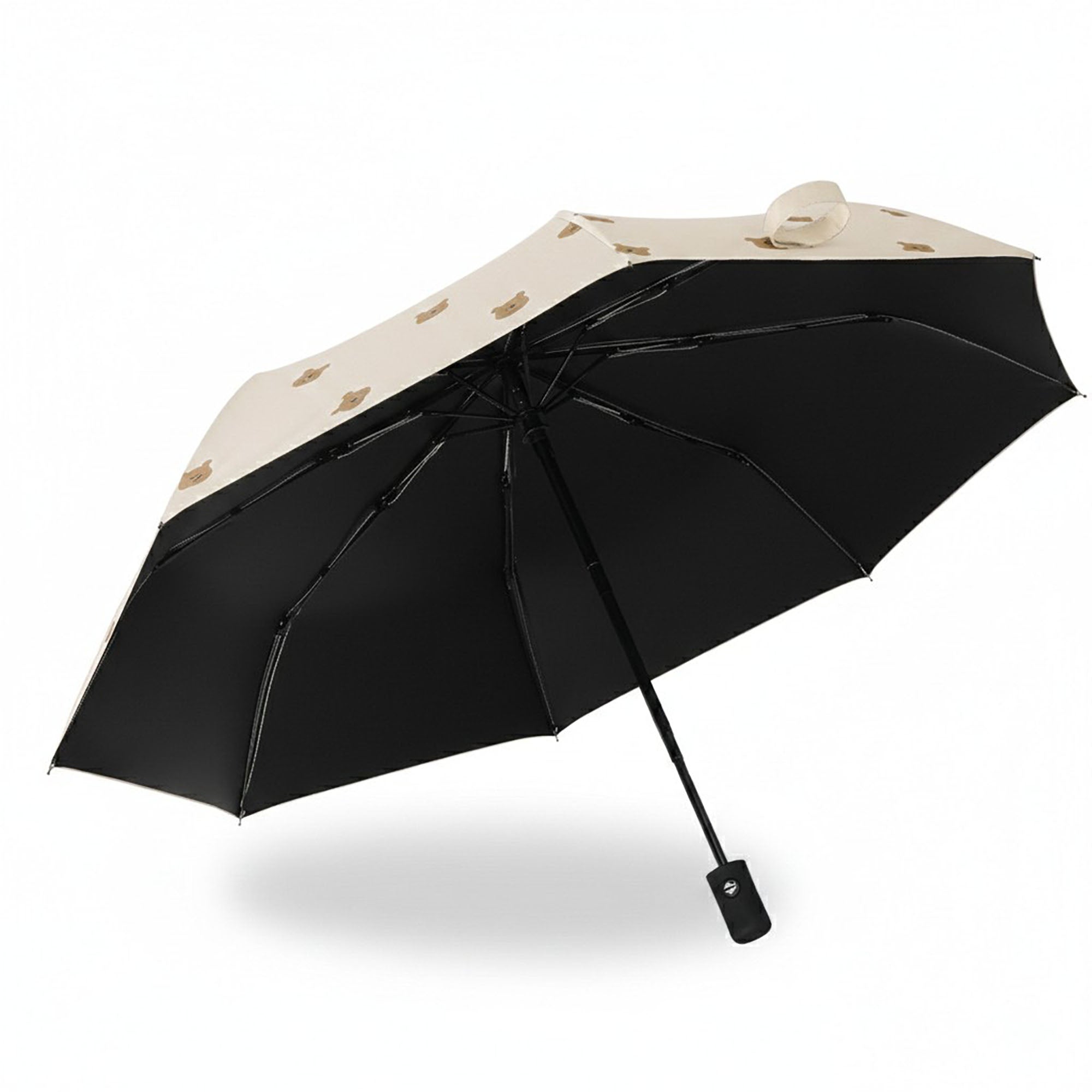 Anna-Kaci Teddy Bear Print Umbrella with Allover Mini Bear Pattern