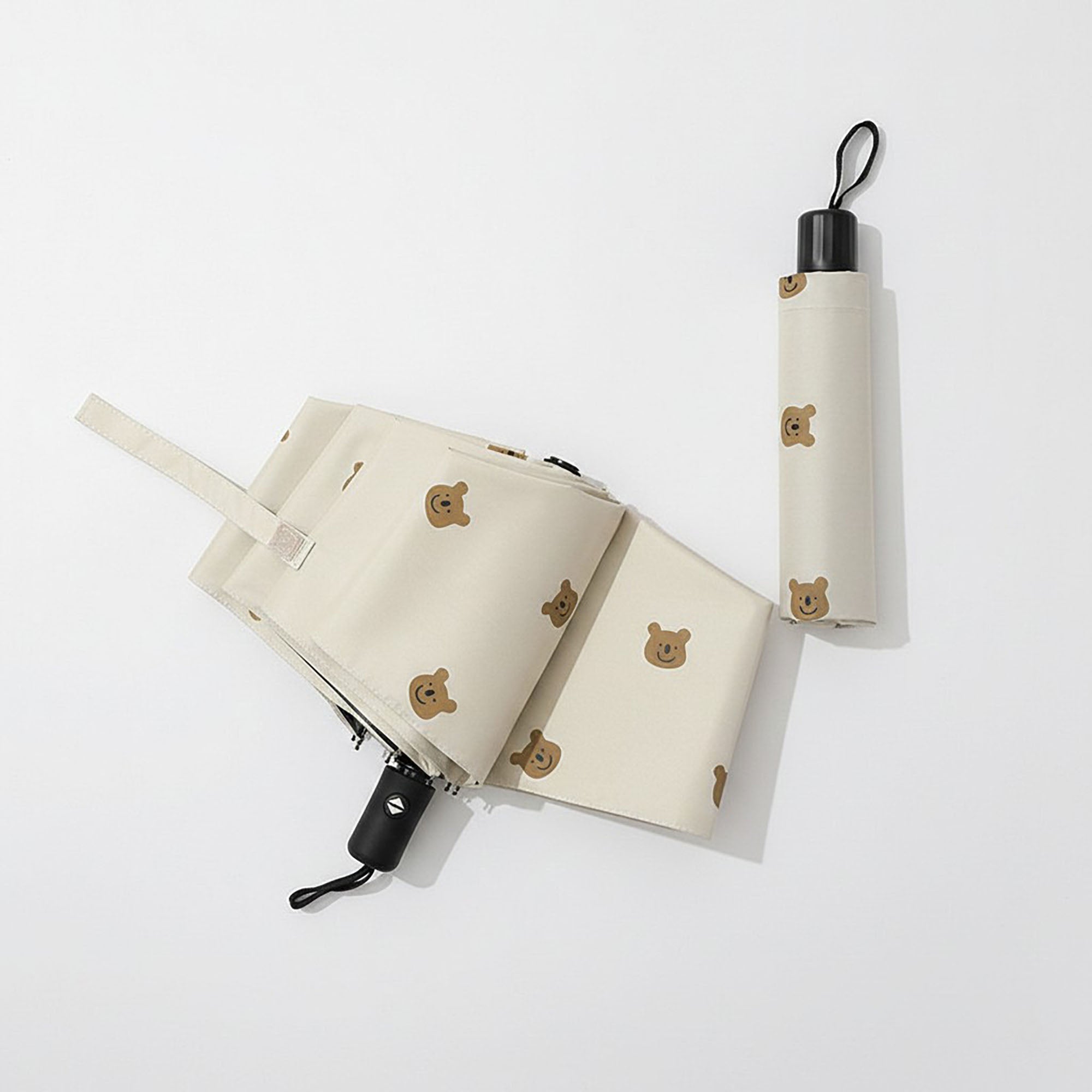 Anna-Kaci Teddy Bear Print Umbrella with Allover Mini Bear Pattern
