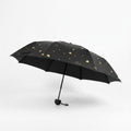Anna-Kaci Heart Print Compact Folding Umbrella with Automatic Open Wind Resistant Frame and Wrist Strap
