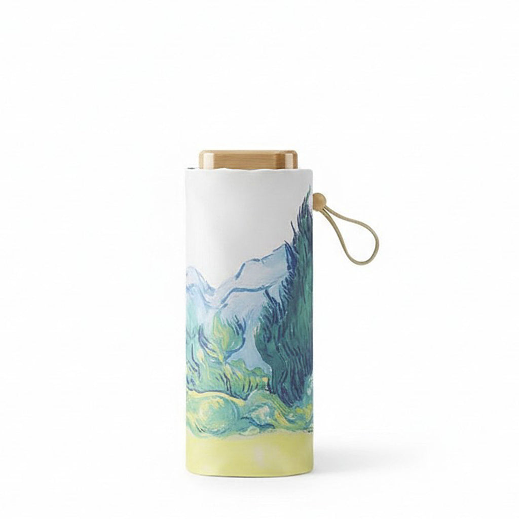 Anna-Kaci Floral Print Compact Folding Umbrella with Automatic Open and Wind Resistant Frame